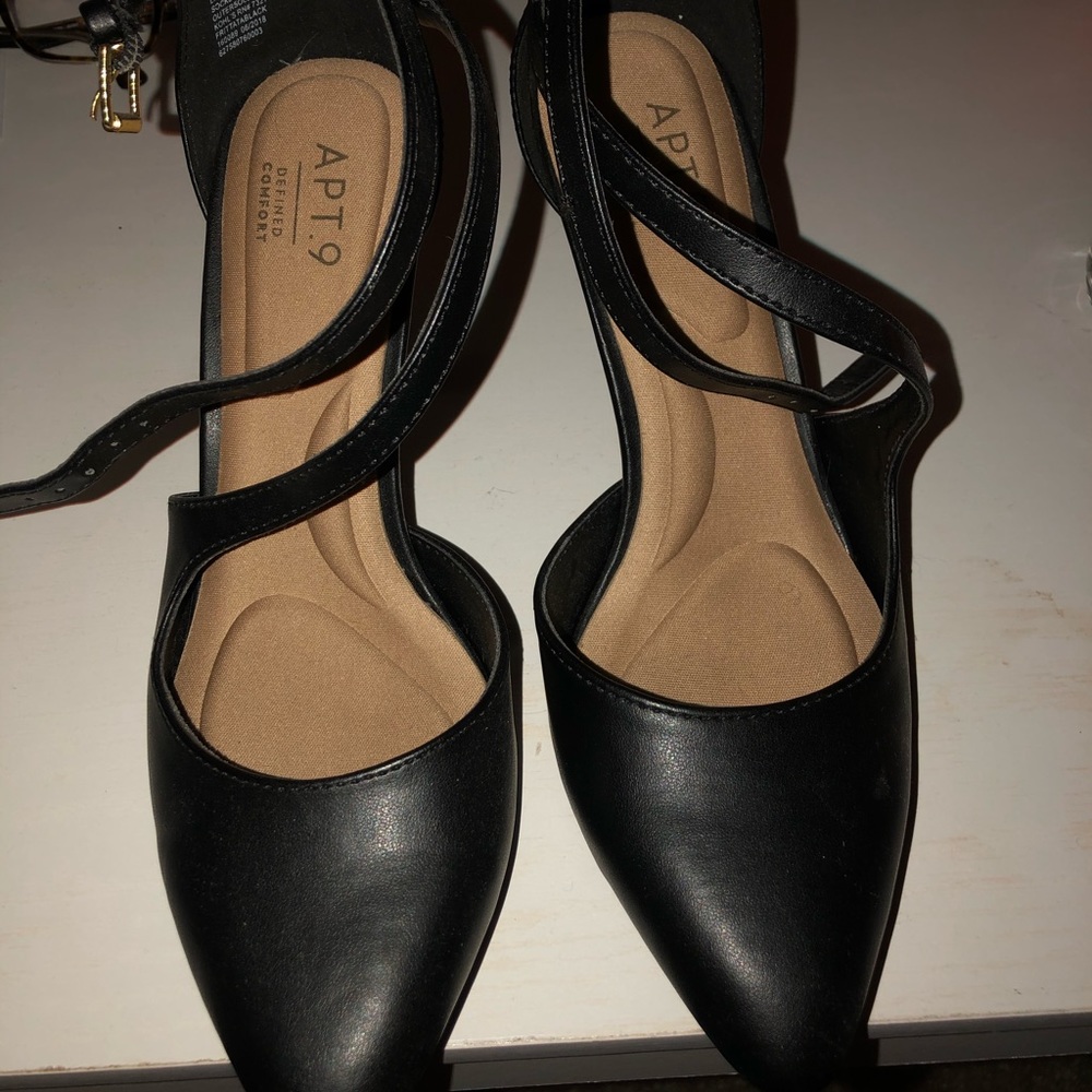 APT.9 Defined Comfort All-Black High Heels